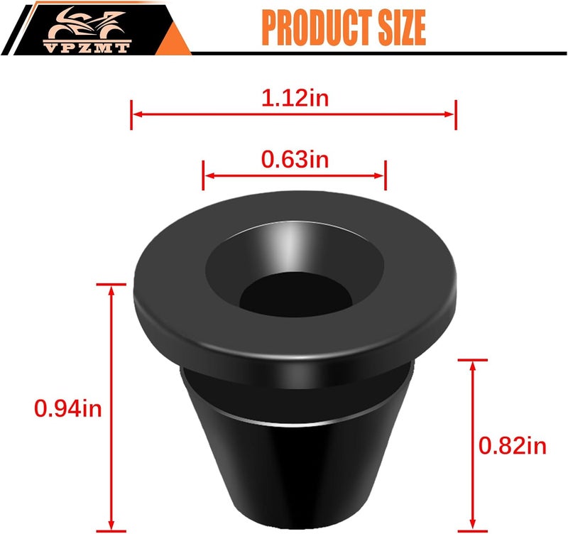VPZMT Rubber Side Cover Grommets for Harley Touring, Street Glide, Road King, Electra Glide, Road Glide 2008-2025 Models (Replaces OEM# 0521-1234), 6PCS - Image 2